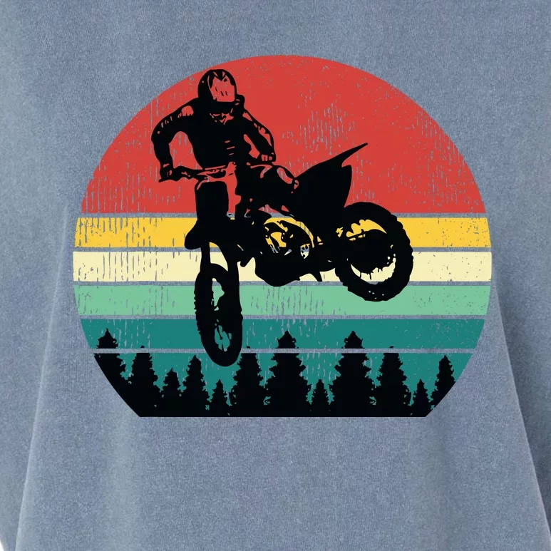 Retro Dirt Bike Motocross Motorcycle Rider Gift Garment-Dyed Women's Muscle Tee