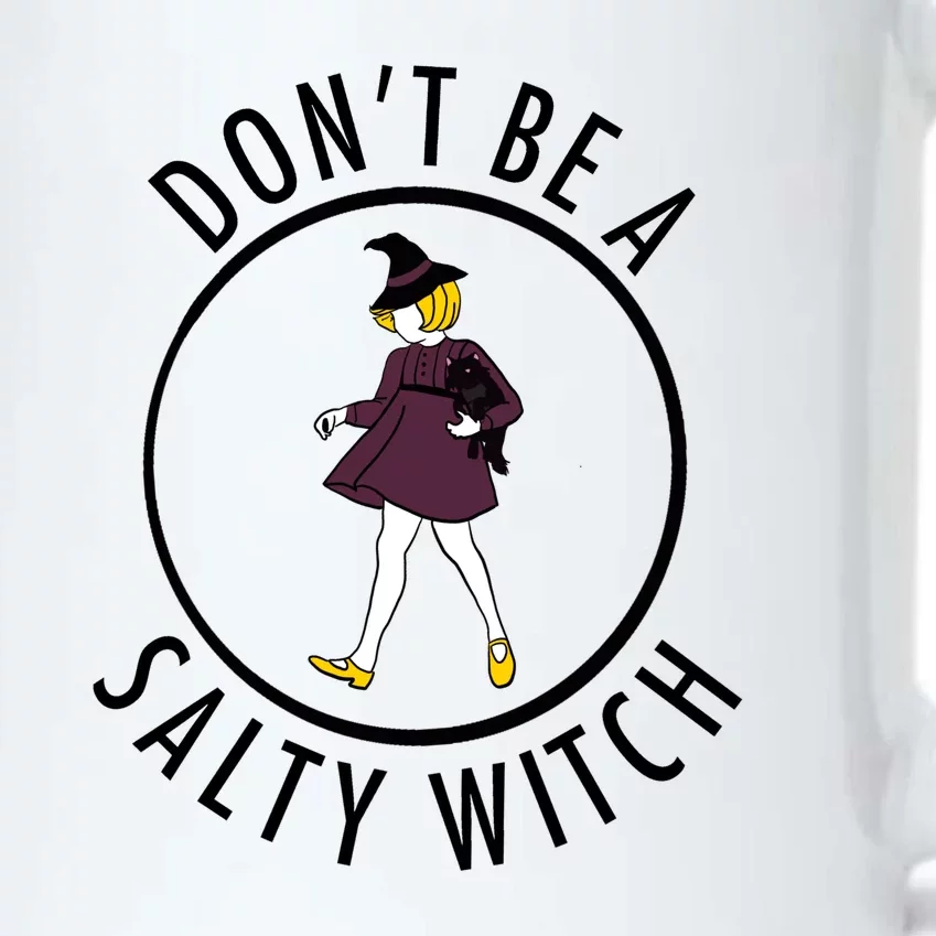 Retro DonT Be A Salty Witch Funny Halloween Girl Black Color Changing Mug