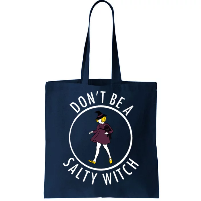 Retro DonT Be A Salty Witch Funny Halloween Girl Tote Bag