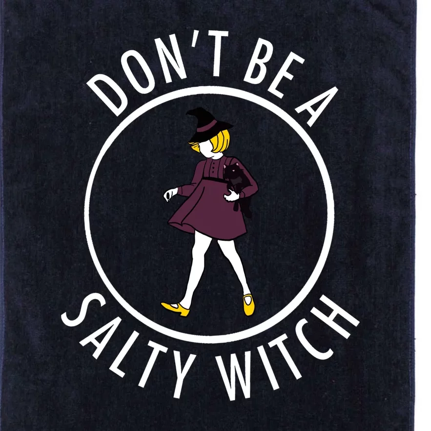 Retro DonT Be A Salty Witch Funny Halloween Girl Platinum Collection Golf Towel