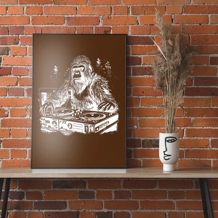 Realistic DJ Bigfoot Poster