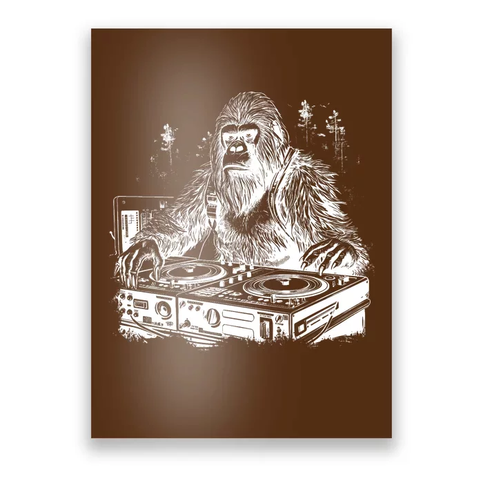 Realistic DJ Bigfoot Poster