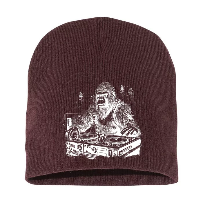 Realistic DJ Bigfoot Short Acrylic Beanie