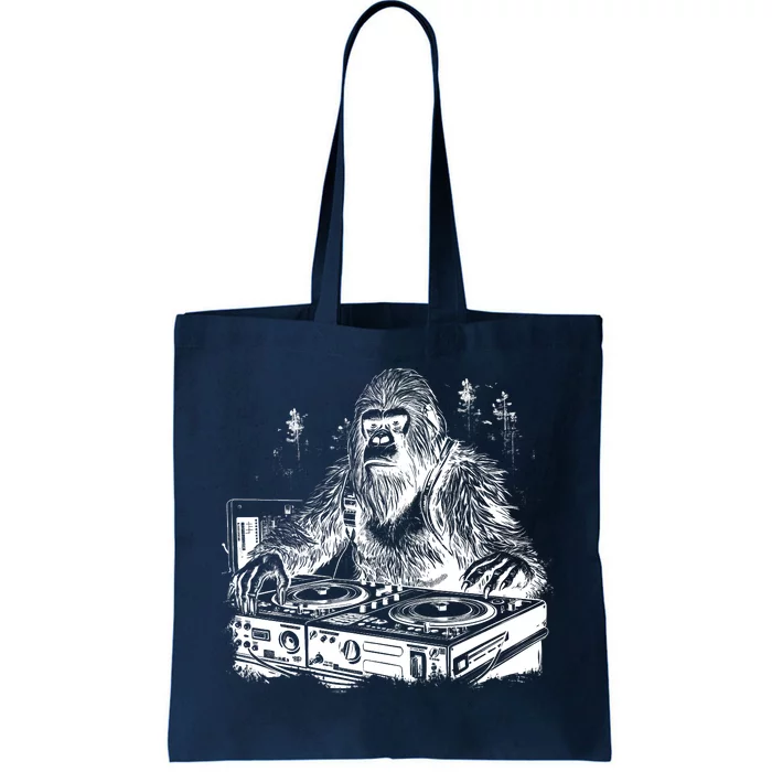 Realistic DJ Bigfoot Tote Bag