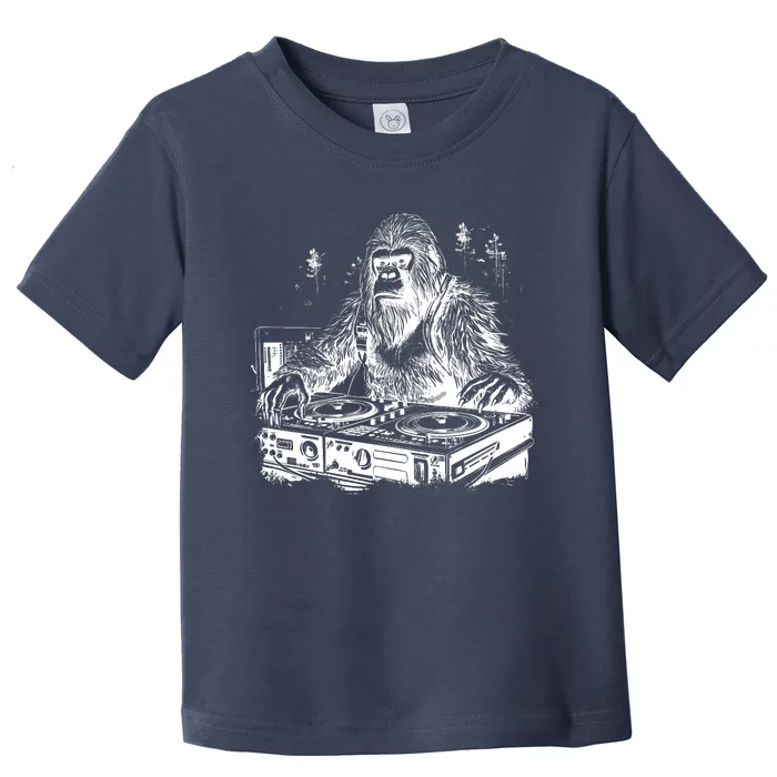 Realistic DJ Bigfoot Toddler T-Shirt