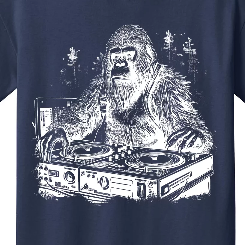 Realistic DJ Bigfoot Kids T-Shirt