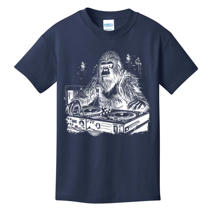 Realistic DJ Bigfoot Kids T-Shirt