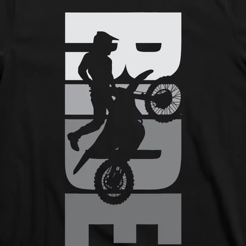 Ride: Dirt Bike Motocross Motorbike Mx Offroad Life Passion T-Shirt