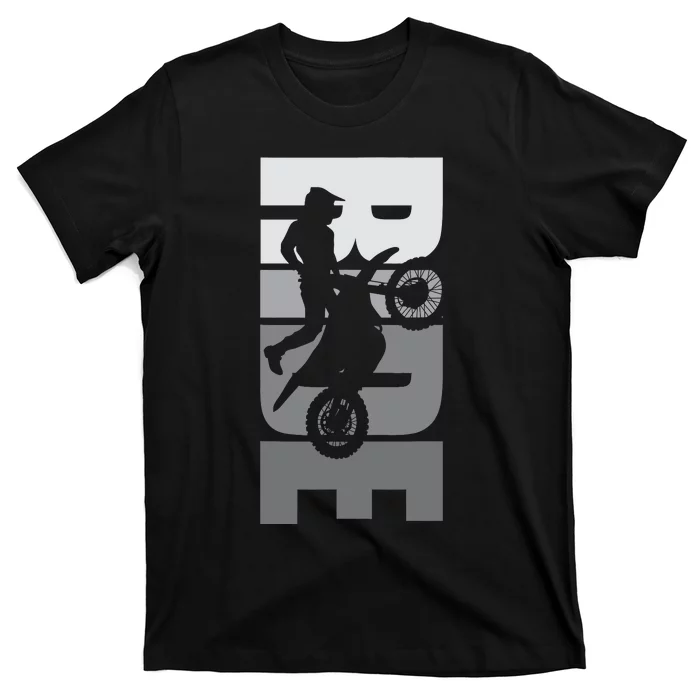 Ride: Dirt Bike Motocross Motorbike Mx Offroad Life Passion T-Shirt