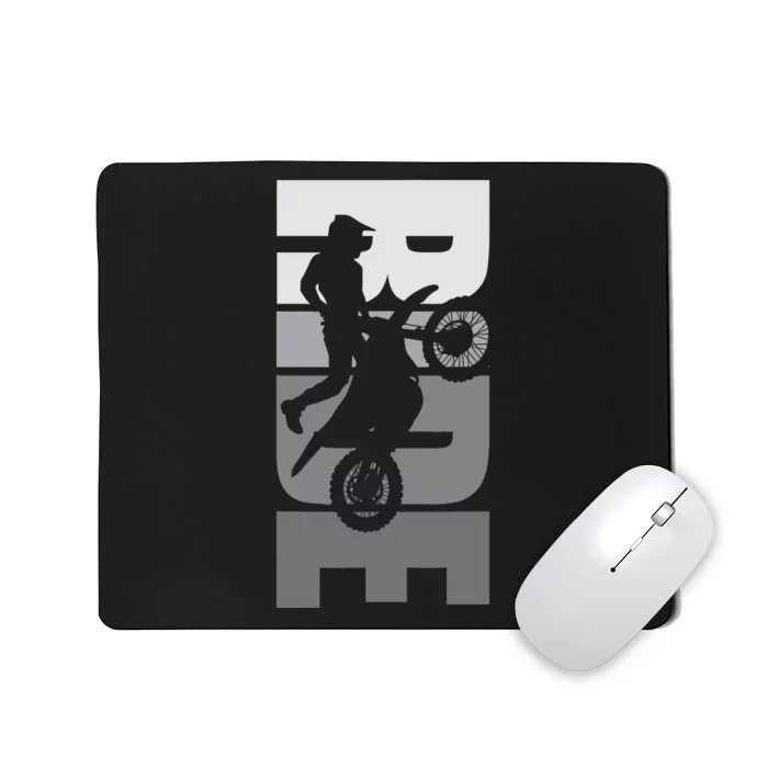 Ride: Dirt Bike Motocross Motorbike Mx Offroad Life Passion Mousepad