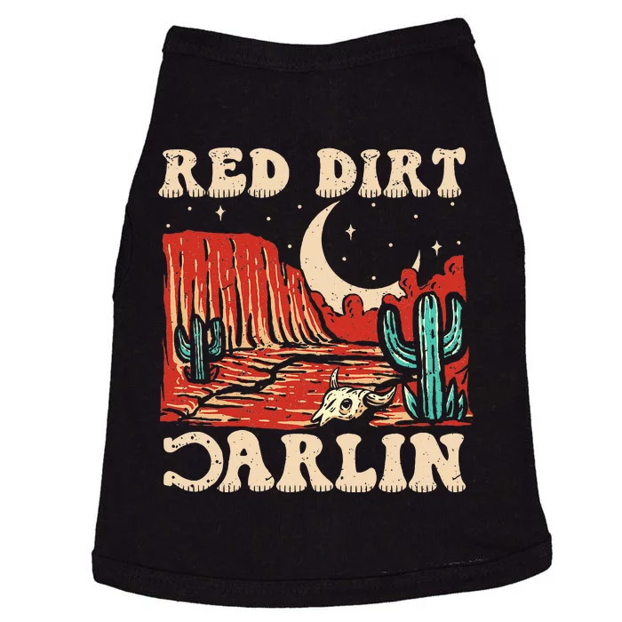 Red Dirt Country Music Western Theme Doggie Tank