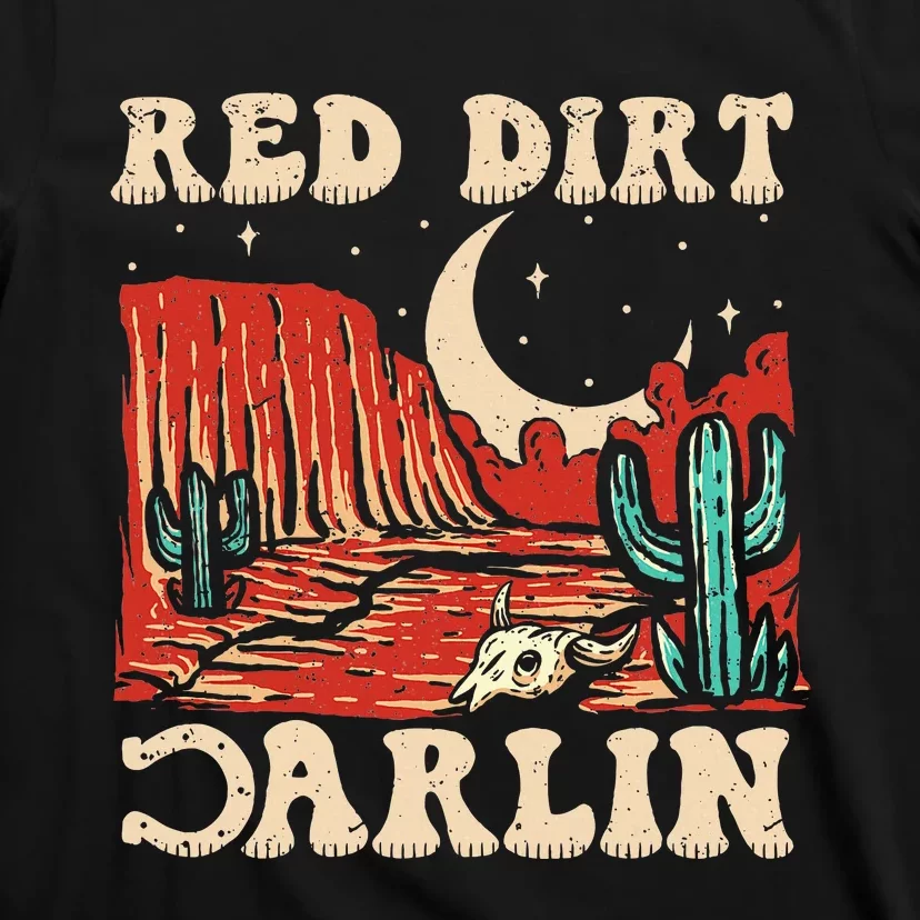 Red Dirt Country Music Western Theme T-Shirt