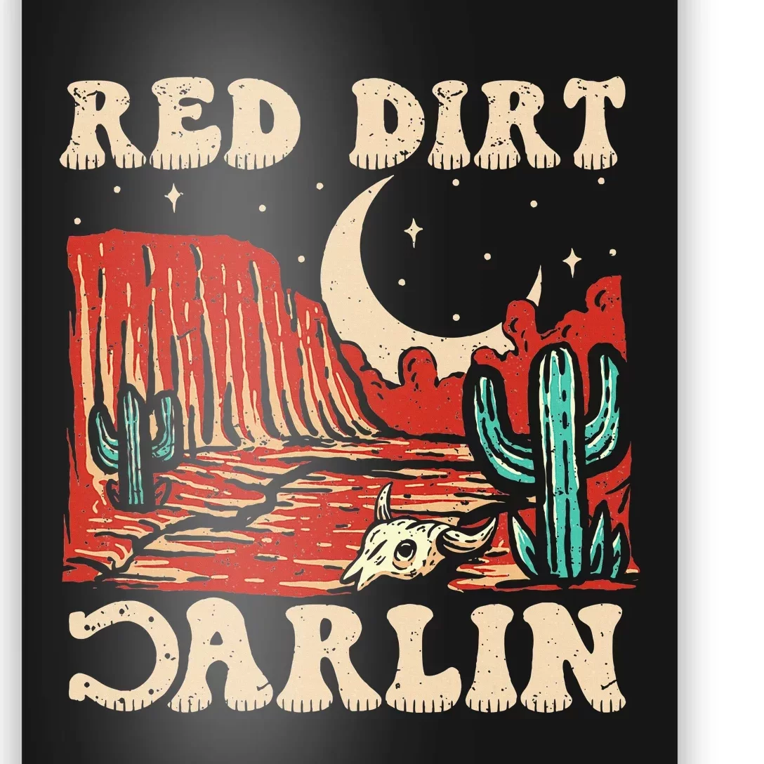 Red Dirt Country Music Western Theme Poster