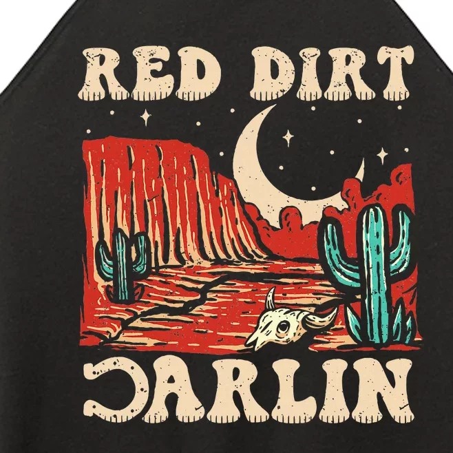 Red Dirt Country Music Western Theme Women’s Perfect Tri Rocker Tank