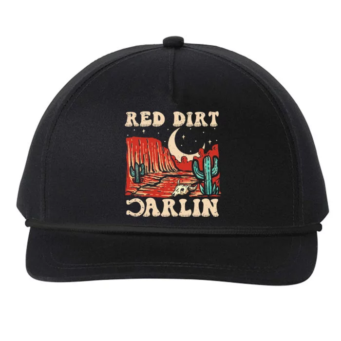 Red Dirt Country Music Western Theme Snapback Five-Panel Rope Hat