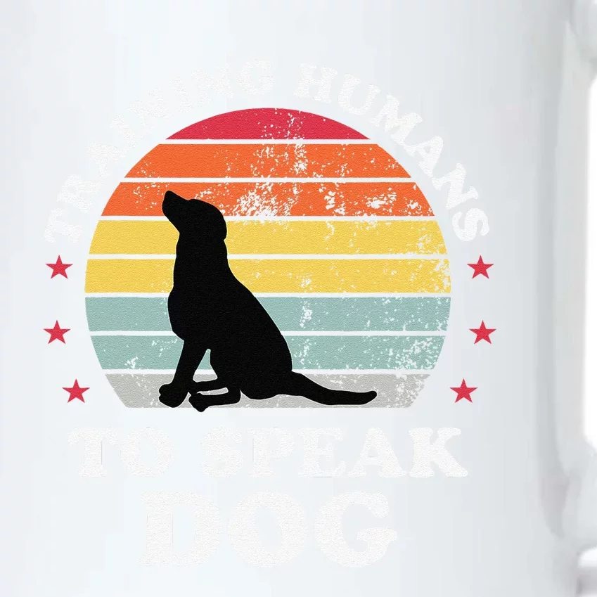 Retro Dog Commands Obedience Training Funny Dog Trainer Black Color Changing Mug