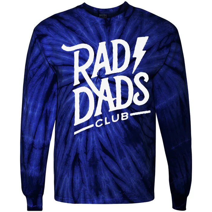 Rad Dads Club Funny FatherS Day Tie-Dye Long Sleeve Shirt