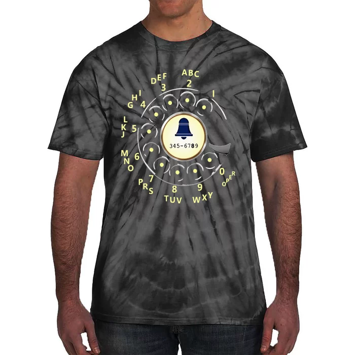 Rotary Dial Classic Phone Tie-Dye T-Shirt