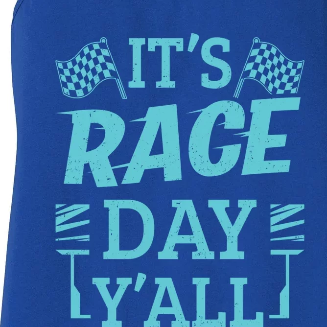 Race Day Car Stock Car Racing It's Racing Day Yall Gift Women's Racerback Tank