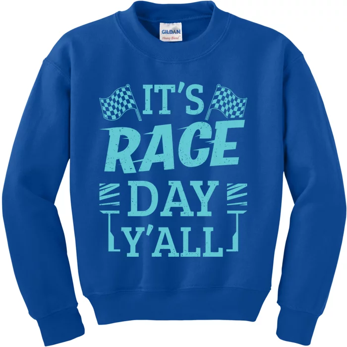 Race Day Car Stock Car Racing It's Racing Day Yall Gift Kids Sweatshirt