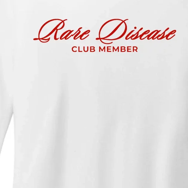 Rare Disease Club Member Script Womens CVC Long Sleeve Shirt