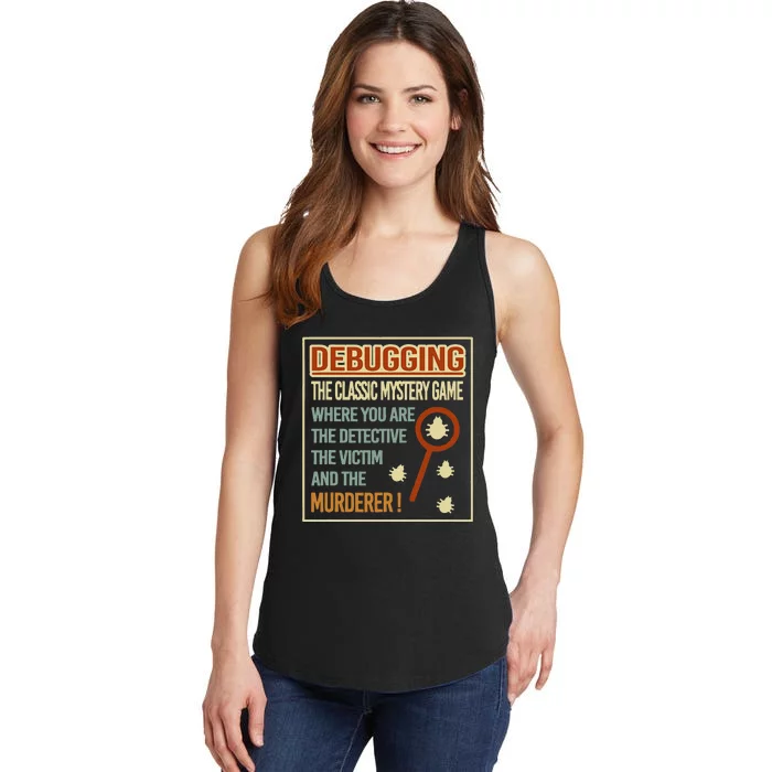 Retro Debugging Computer Science Programmers Coding Ladies Essential Tank