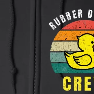 Rubber Duckie Crew Funny Rubber Duck Full Zip Hoodie