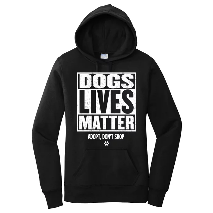 Rescue Dog Cool Gift Mom Dad Dogs Paw Veterinarian Vet Tech Gift Women's Pullover Hoodie