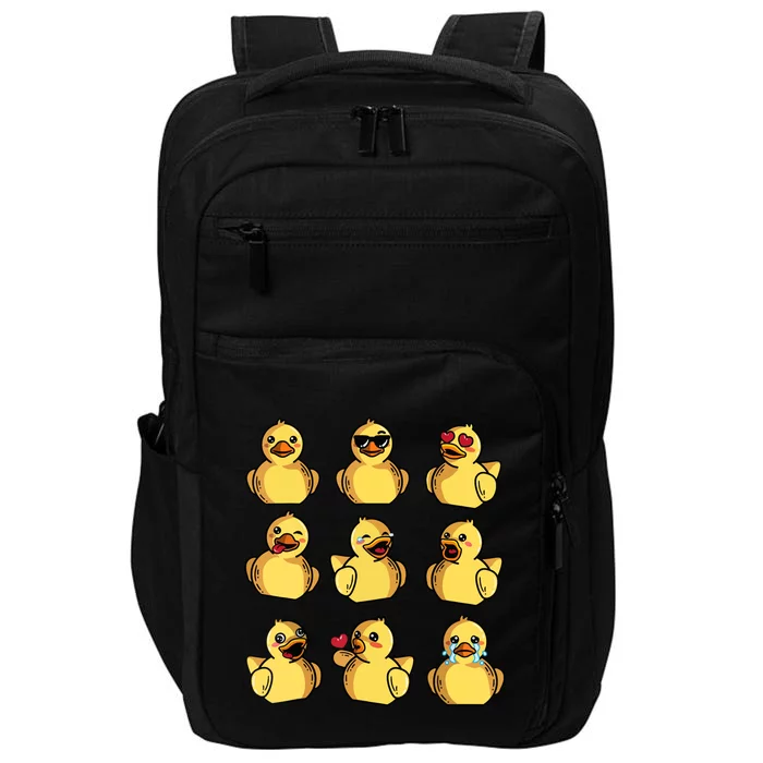 Rubber Ducky Cool Duck Bath Toy Impact Tech Backpack