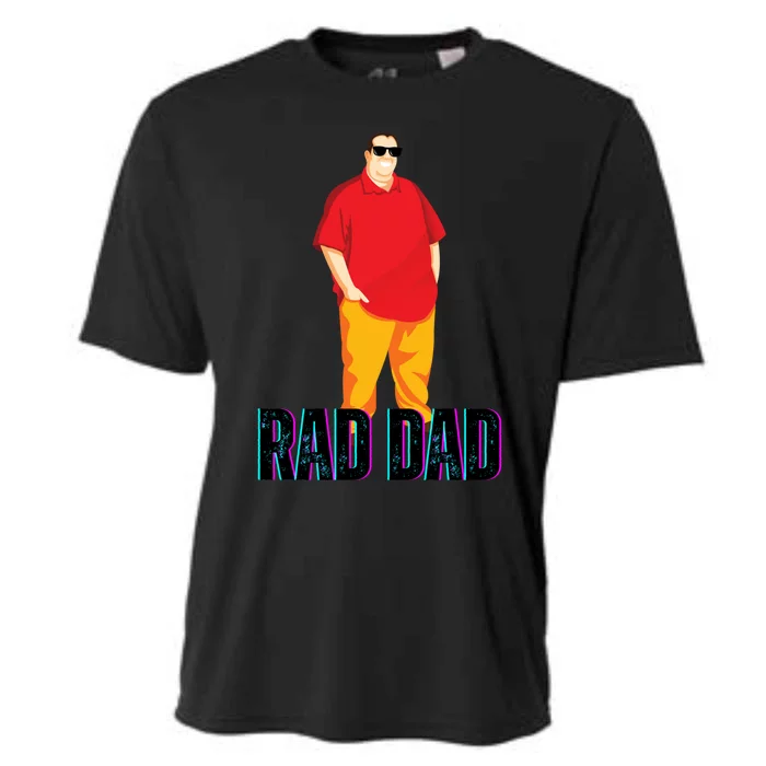 Rad Dad Cute Gift Cooling Performance Crew T-Shirt