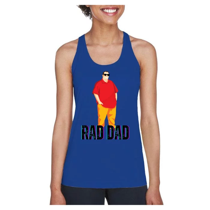 Rad Dad Cute Gift Women's Racerback Tank