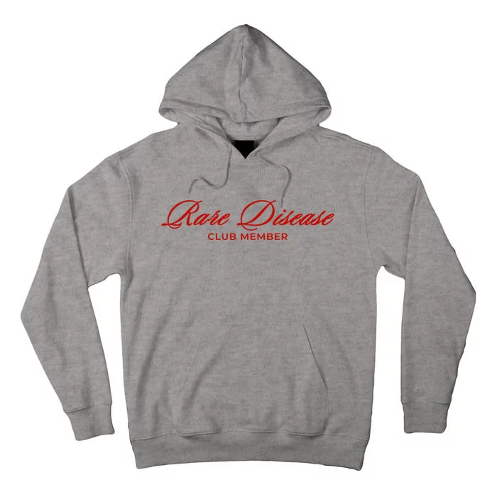 Rare Disease Club Member Script Tall Hoodie