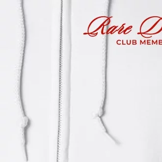 Rare Disease Club Member Script Full Zip Hoodie