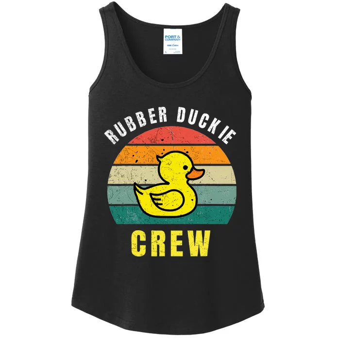 Rubber Duckie Crew Funny Rubber Duck Ladies Essential Tank