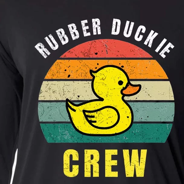 Rubber Duckie Crew Funny Rubber Duck Cooling Performance Long Sleeve Crew