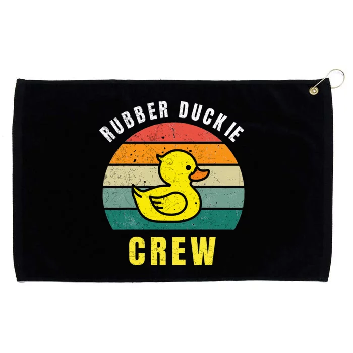 Rubber Duckie Crew Funny Rubber Duck Grommeted Golf Towel