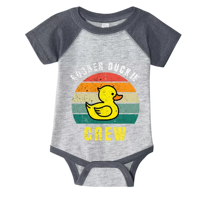 Rubber Duckie Crew Funny Rubber Duck Infant Baby Jersey Bodysuit