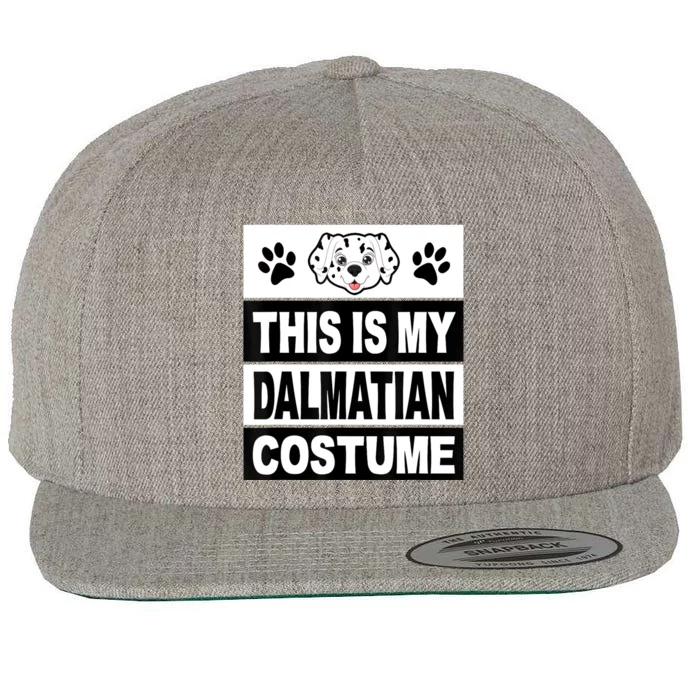 Retro Dalmatian Costume Halloween Easy Lazy Diy Wool Snapback Cap