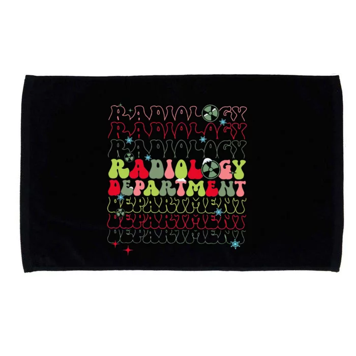 Radiology Department Christmas Xray Tech Team Rad Tech Microfiber Hand Towel