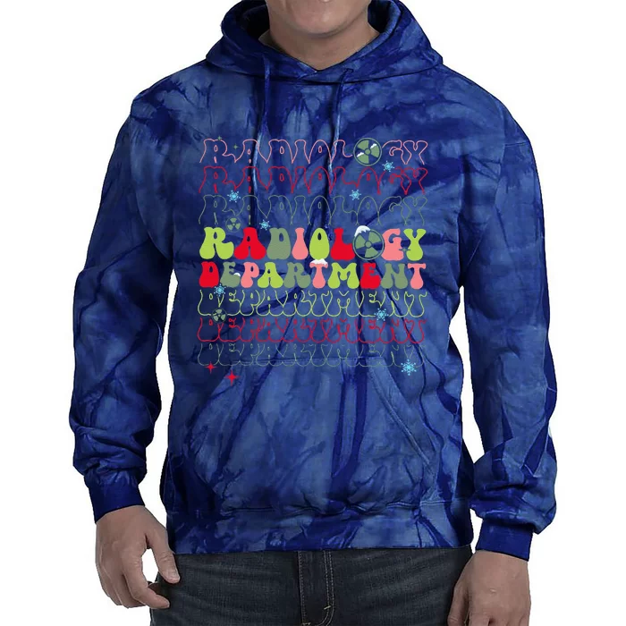 Radiology Department Christmas Xray Tech Team Rad Tech Tie Dye Hoodie