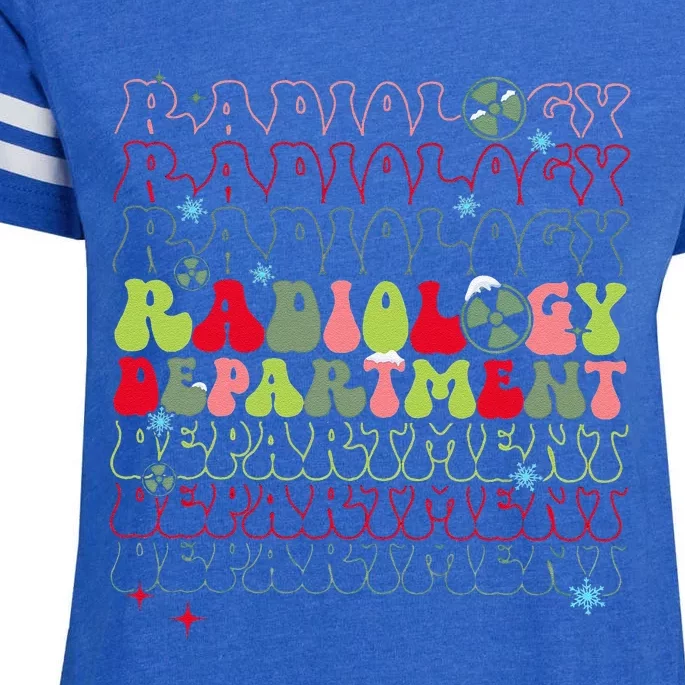 Radiology Department Christmas Xray Tech Team Rad Tech Enza Ladies Jersey Football T-Shirt