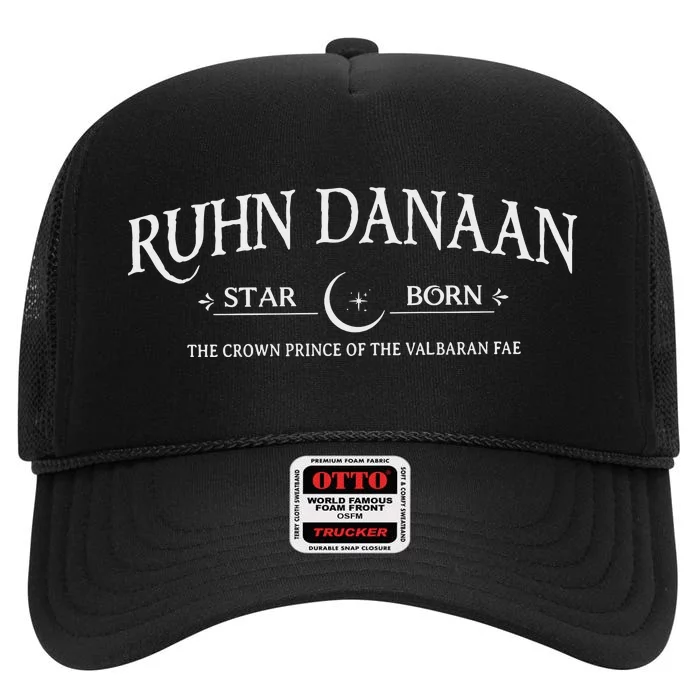 Ruhn Danaan Crown Prince Of The Vabaran Fae High Crown Mesh Trucker Hat