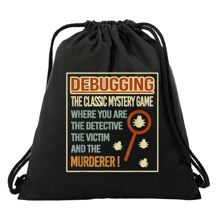 Retro Debugging Computer Science Programmers Coding Drawstring Bag