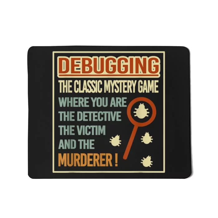 Retro Debugging Computer Science Programmers Coding Mousepad