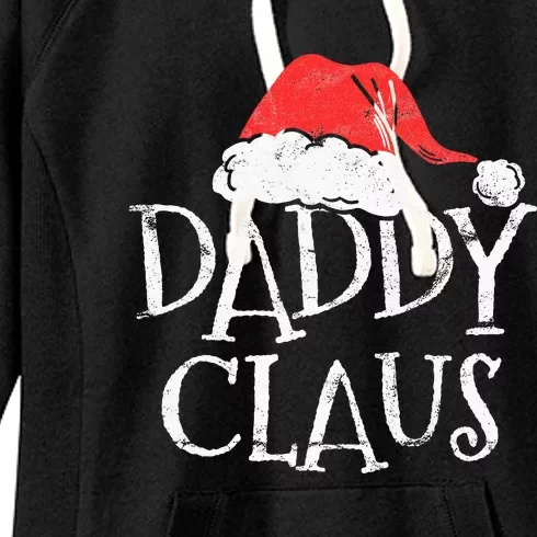 Retro Daddy Claus Gift Funny Christmas Santa Costume Dad Women's Fleece Hoodie