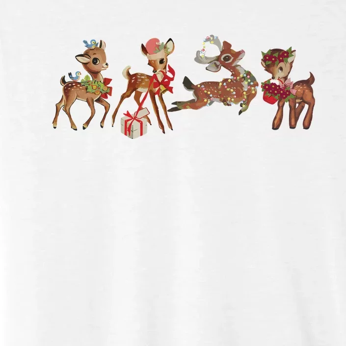 Retro Deer Christmas Baby Deer Xmas Reindeer Lover ChromaSoft Performance T-Shirt