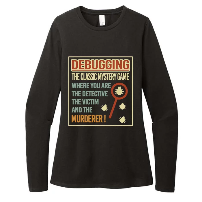 Retro Debugging Computer Science Programmers Coding Womens CVC Long Sleeve Shirt