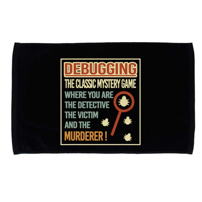 Retro Debugging Computer Science Programmers Coding Microfiber Hand Towel