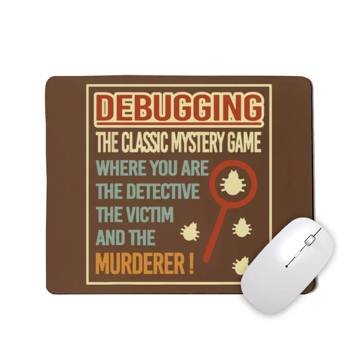 Retro Debugging Computer Science Programmers Coding Mousepad