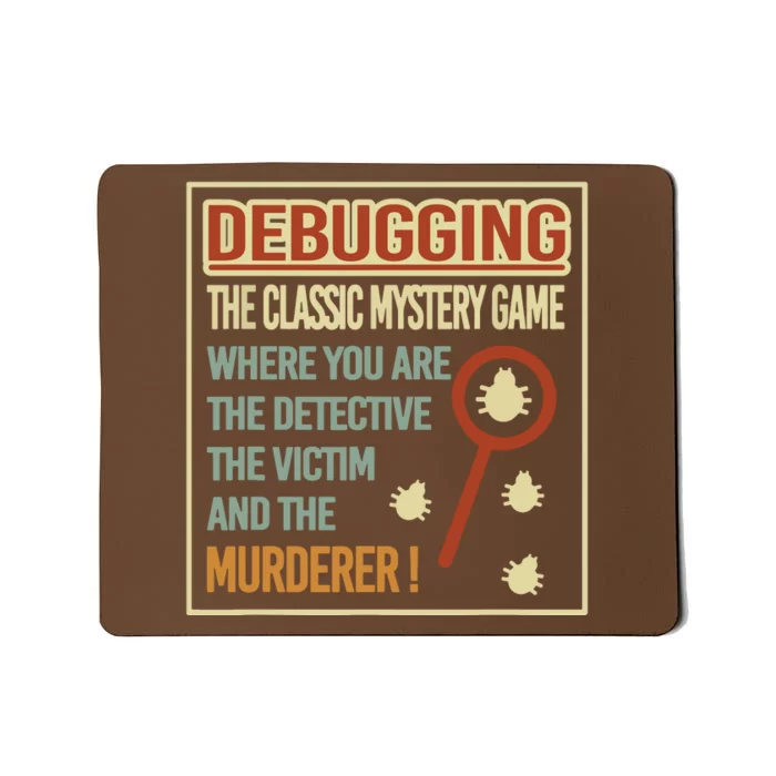 Retro Debugging Computer Science Programmers Coding Mousepad